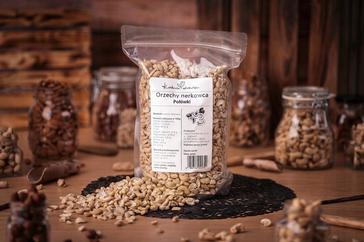 Orzechy nerkowca Połówki KUCHNIA ZDROWIA 1KG