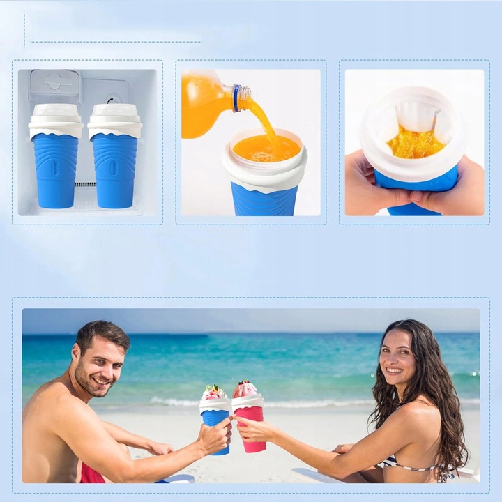 KUBEK DO ROBIENIA LODÓW GRANITY SORBETÓW SLUSHY KOKTAJLI MROŻONYCH 500ML