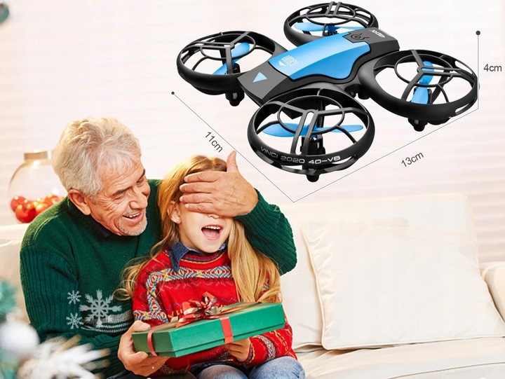 MINI DRON QUADROCOPTER TURBO AKROBACJE FUTERAŁ AKUMULATOR OSŁONY DLA DZIECI