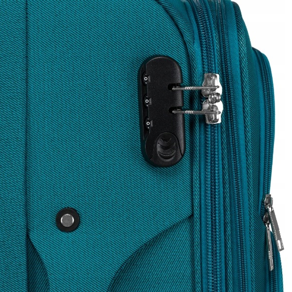 Walizka miękka na 4 kółkach ŚREDNIA pojemna solidna bagaż PETERSON