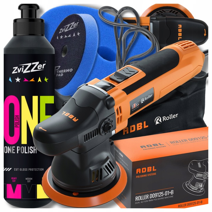ADBL ROLLER ZESTAW MASZYNA POLERSKA POLERKA DA + PASTA AIO ZVIZZER + PAD