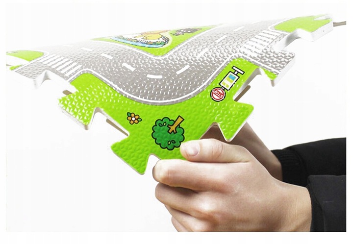 PUZZLE PIANKOWE MATA MIASTO ULICE DROGI 18EL DUŻE