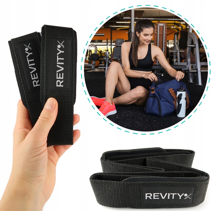 WYSOKIEJ JAKOŚCI PASKI DO MARTWEGO CIĄGU I ĆWICZEŃ POPRAWIAJĄCE CHWYT 2 SZT