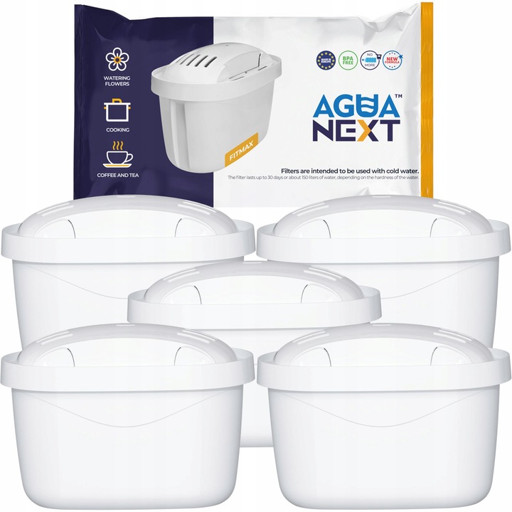 Agua Next Fitmax filtr do dzbanka Dafi zamiennik - wkład filtrujący - 5 szt