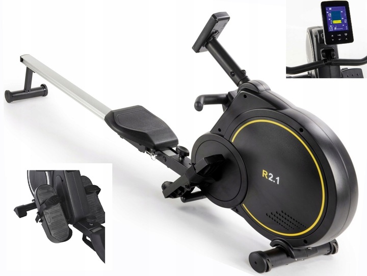 Wioślarz magnetyczny mechaniczny Crane KOMPUTER LCD