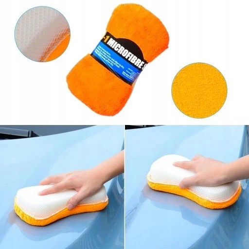 ZESTAW DO MYCIA SAMOCHODU AUTA CAR DETAILING 8cz. ŚCIERKI MIKROFIBRA