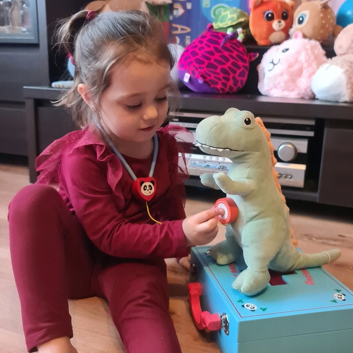 Drewniany Zestaw Małego Doktora Lekarz Dentysta dla Dzieci Prezent