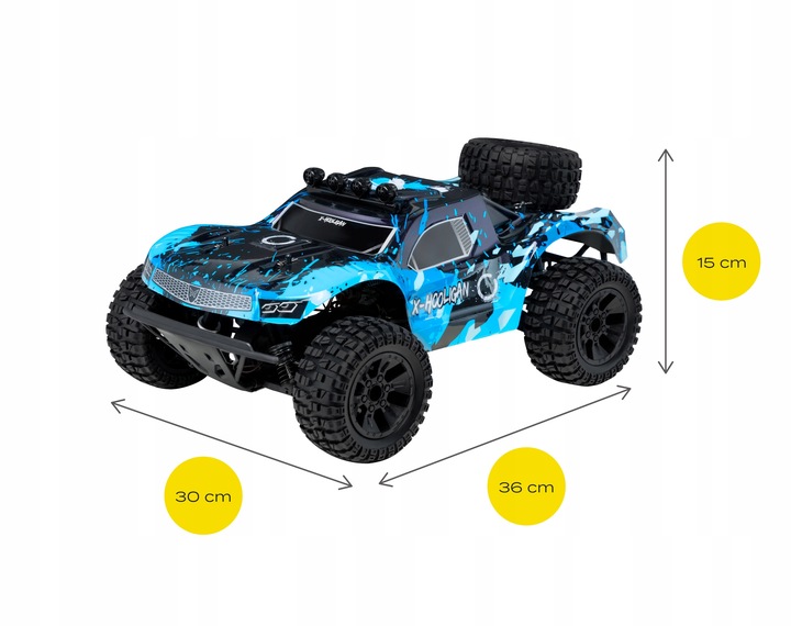 Auto Zdalnie Sterowane Samochód X-Hooligan 4x4 35km/h 1:10 DUŻE I SZYBKIE