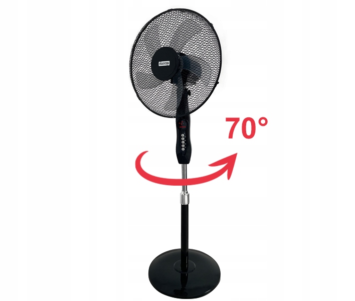 Wentylator podłogowy HAXON DAX wiatrak stojący 5 łopatek timer + pilot