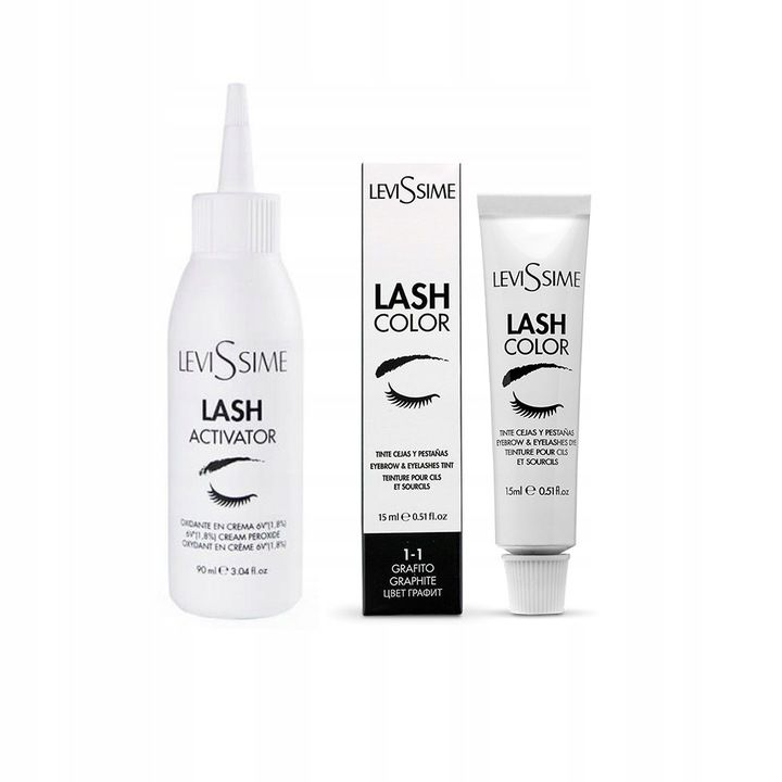 LeviSsime Farba Henna Do Brwi i Rzęs Lash Color 1-1 Graphite 15ml