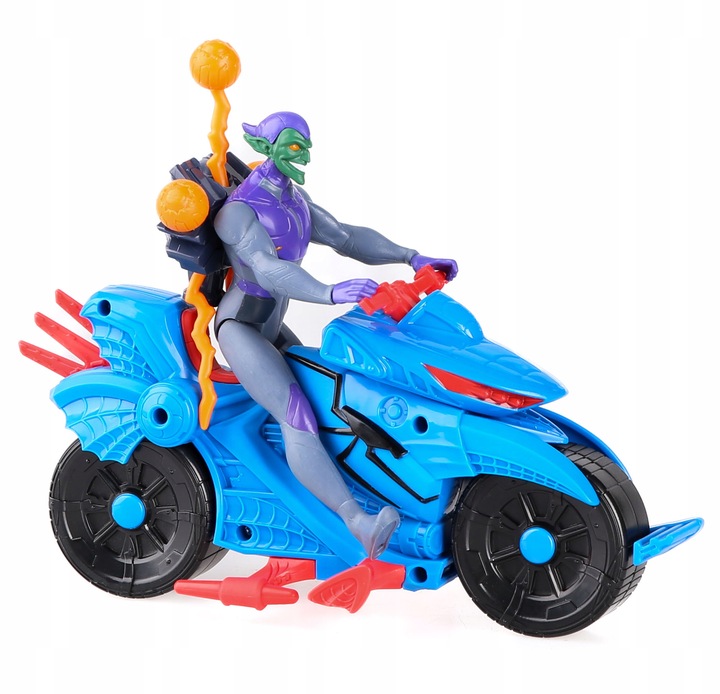 ZESTAW 4 FIGUREK SPIDERMAN VENOM GOBLIN MILES MORALES +2 POJAZDY +AKCESORIA