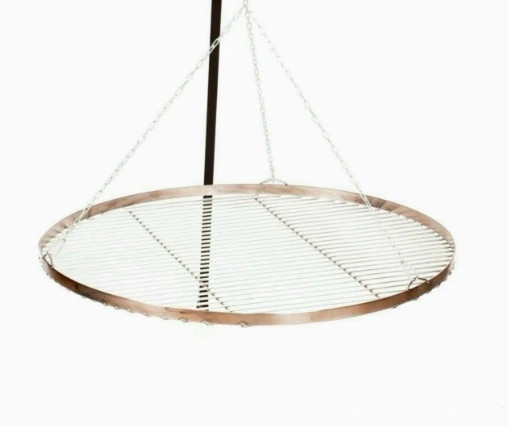 GRILL na OGNISKO nierdzewka ruszt 70cm trójnóg