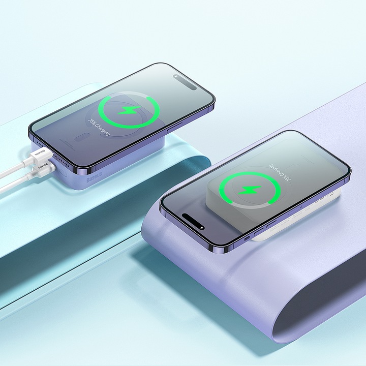 BASEUS POWER BANK 20000mah PD 20W USB-C TYP-C MAGSAFE ŁADOWANIE INDUKCYJNE