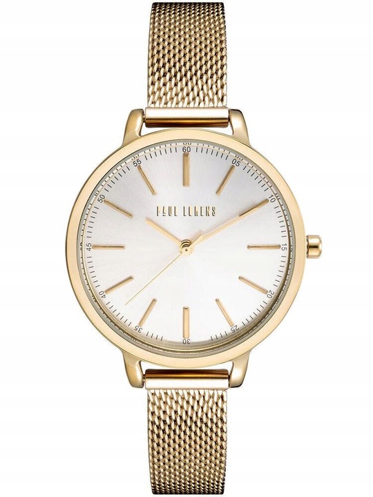 ZEGAREK DAMSKI PAUL LORENS NILDA złoty bransoletka mesh + BOX + GRAWER