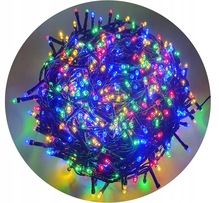 LAMPKI CHOINKOWE 800 LED TIMER ATEST ZEWNĘTRZNE NA CHOINKĘ CHOINKA