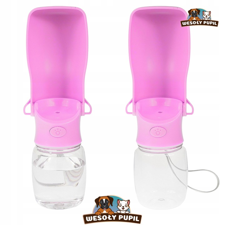 BIDON dla Psa na wodę z miską SKŁADANY 2w1 turystyczna BUTELKA na lato