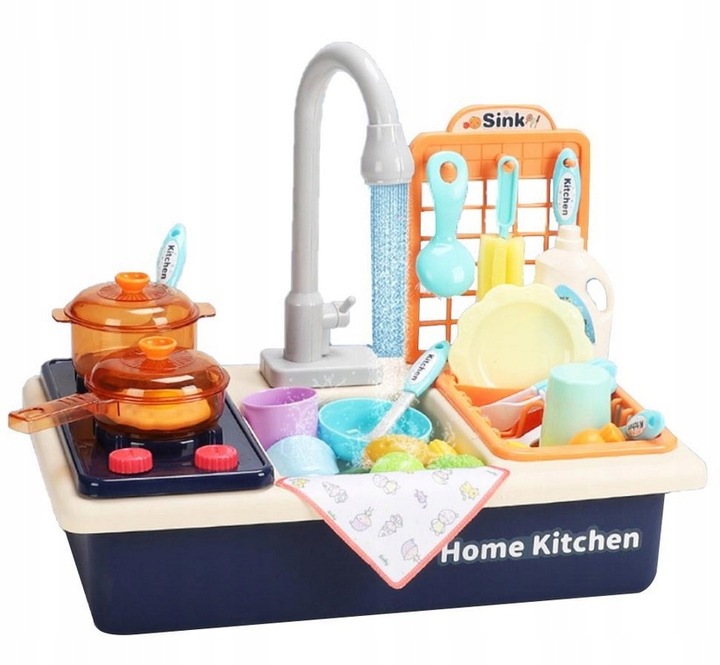 ZLEW NA WODĘ ZLEWOZMYWAK KUCHNIA DLA DZIECI AKCESORIA 2W1