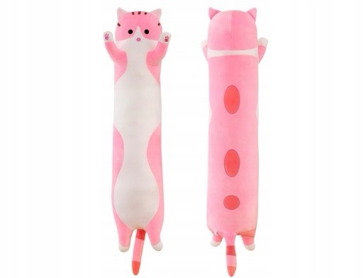 DŁUGI KOTEK KOT MASKOTKA PODUSZKA PLUSZAK 150CM XL