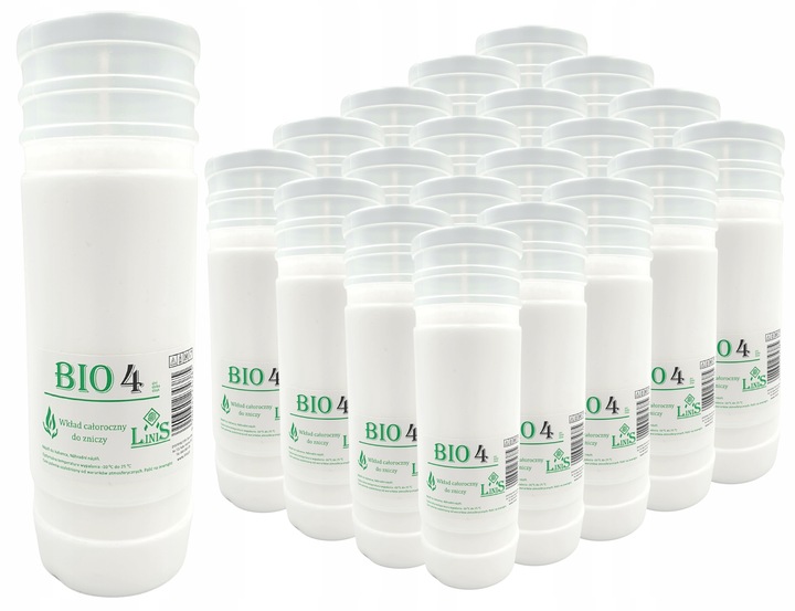 Wkłady do zniczy Parafinowe Bio 4 Lato do 4 dni