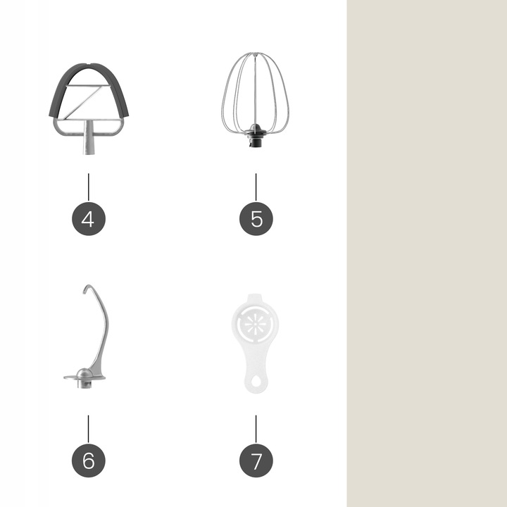ROBOT KUCHENNY PLANETARNY MIKSER 6,5L 2200W AKCESORIA Duża Misa Czarny