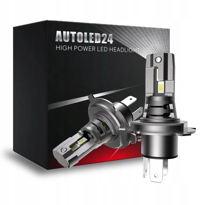 ŻARÓWKI LED i7 H4 CSP LIGHT +400% HOMOLOGACJA E11