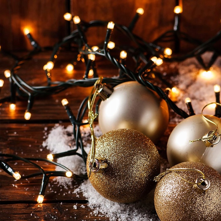 Lampki choinkowe Łańcuch 26m Sekey 360 diod LED Biały ciepły z pilotem