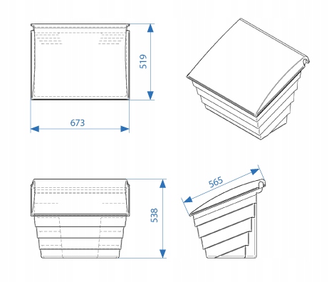 POJEMNIK skrzynia piasek piach sól drogową sorbent 70L PPM 70 litrów ŻÓŁTY