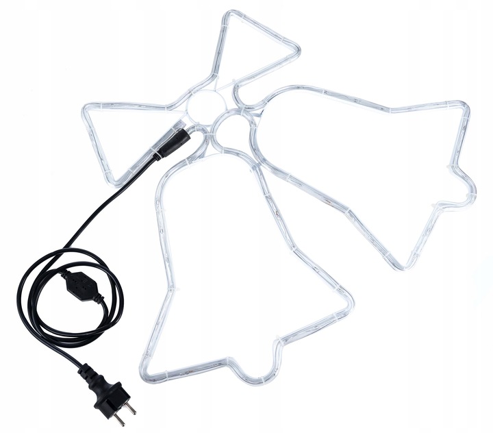 Lampki LED Czerwone Niebieskie Zewnętrzne Świąteczne Dzwonki Choinkowe IP44