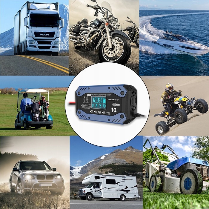 Prostownik ładowarka do akumulatorów LIFEPO4 z funkcją naprawy 12-24V 10A