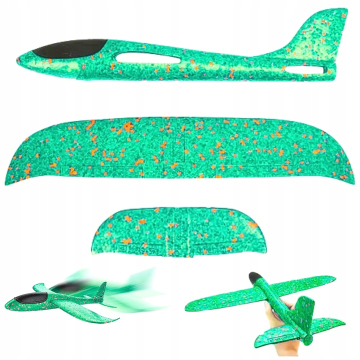 10 x SAMOLOT Styropianowy SZYBOWIEC Styropianowy RZUTKA XXL Duży 48 cm