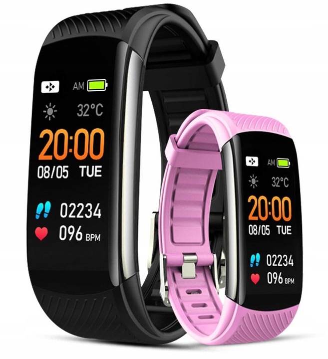 SPORTOWY SMARTBAND GIEWONT GW200 Fit&GO Duo KROKI SMS SPORT ALERT PULS