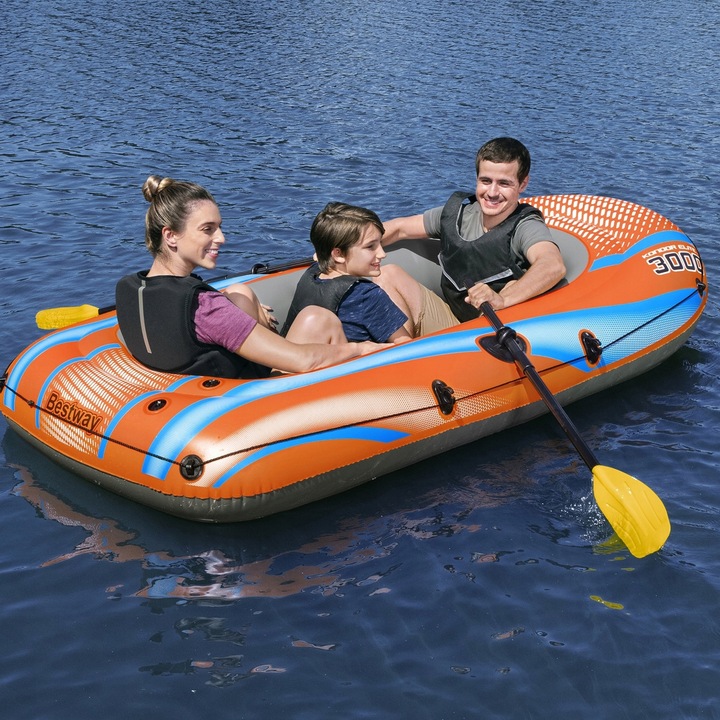 Ponton Dmuchany 3os.KONDOR Elite 3000 zestaw POMPKA WIOSŁA Bestawy 61145