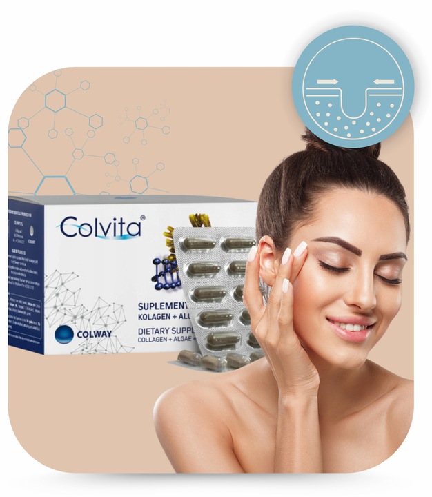 Kolagen liofilizowany Zdrowe Stawy Mocne Kości kapsułki Algi Wit.E x60 kaps