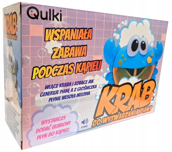 MASZYNKA DO ROBIENIA BĄBELEK PIANY W WANNIE KRAB