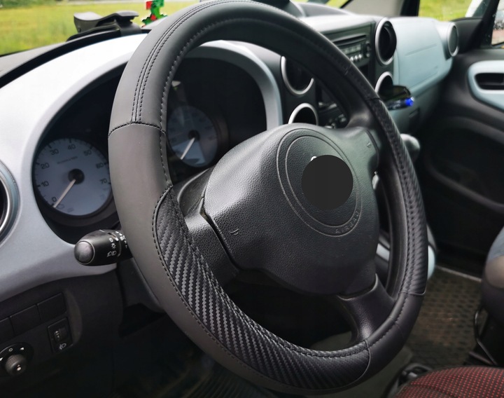 VW Golf 4 5 6 7 Jetta Passat B5 B6 B7 Polo UP! na kierownice skóra karbon