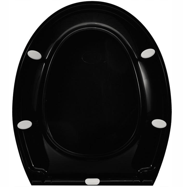 DESKA SEDESOWA WOLNOOPADAJĄCA WC TOALETOWA DO CERSANIT KOŁO ROCA CZARNA