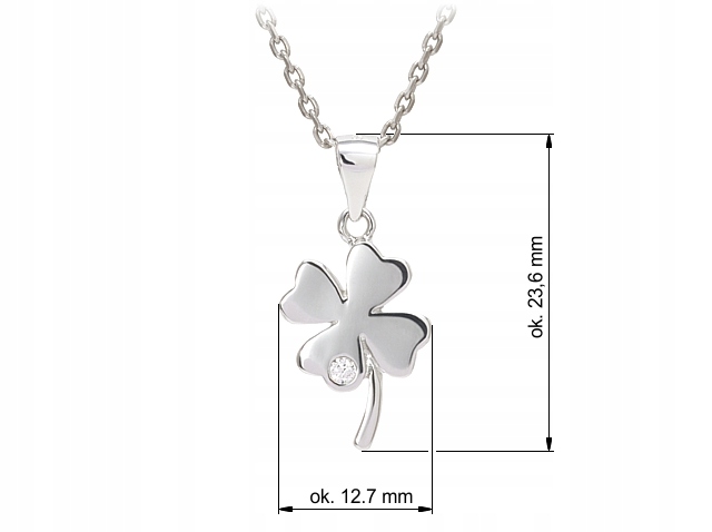 Srebrny ROD. wisior.KONICZYNA łańcuszek, naszyjnik