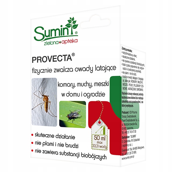 Provecta 50ml na wszelkie owady biegające i latające w domu Sumin