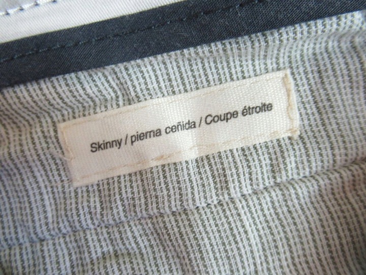 GOODTHREADS __ SKINNY SPODNIE CHINOS ____ 28/28 __ NOWE