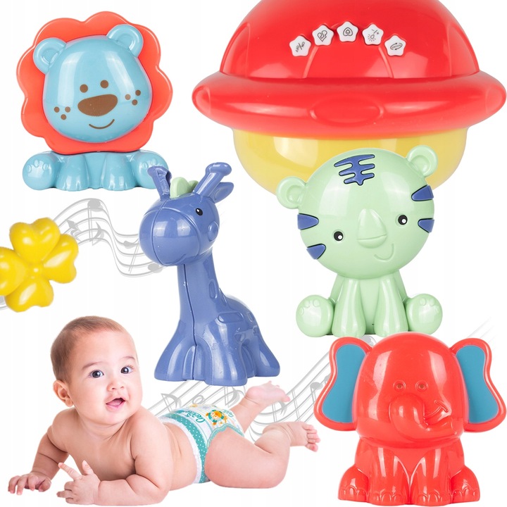 KARUZELKA KARUZELA DO ŁÓŻECZKA PROJEKTOR POZYTYWKA Z PILOTEM DLA DZIECI