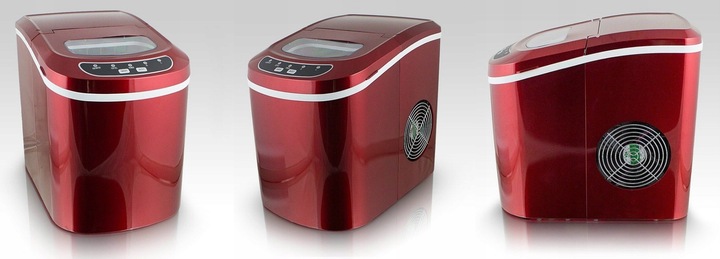 KOSTKARKA maszyna DO LODU Bituxx CZERWONA do 15kg LODU NA DOBĘ