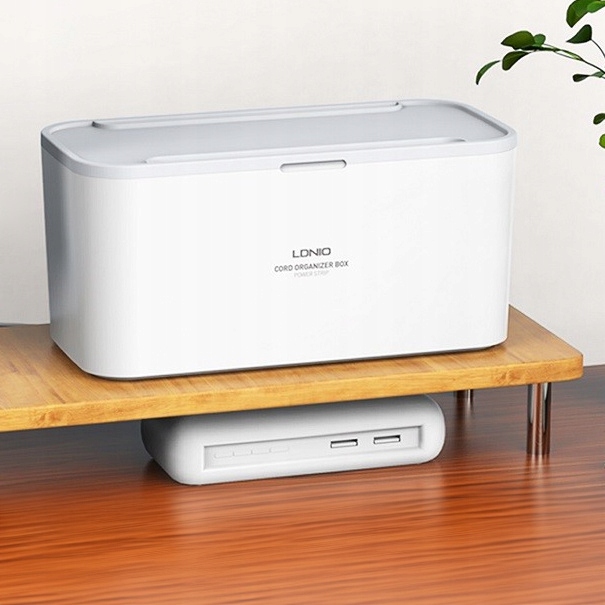 Listwa zasilająca Antyprzepięciowa 2 m ORGANIZER na kable 5 gniazd USB