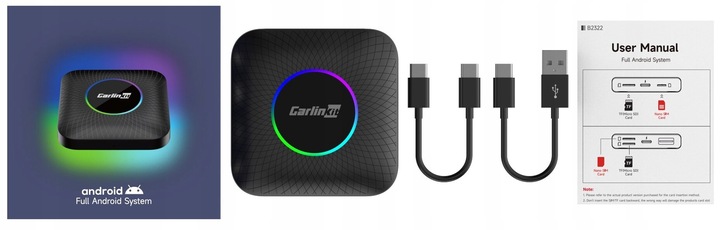 CARLINKIT CPC200 TBOX PLUS LED ADAPTER APPLE CARPLAY ANDROID AUTO BT