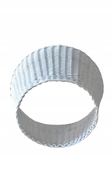 OSŁONA NA STOJAK POD CHIONKĘ WIKLINOWA FI 80 cm , KOSZ POD CHOINKĘ BIAŁY