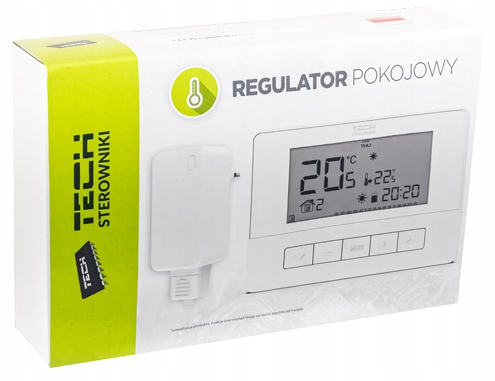 STEROWNIK REGULATOR TERMOSTAT POKOJOWY T-4.2 BEZPRZEWODOWY TYGODNIOWY TECH