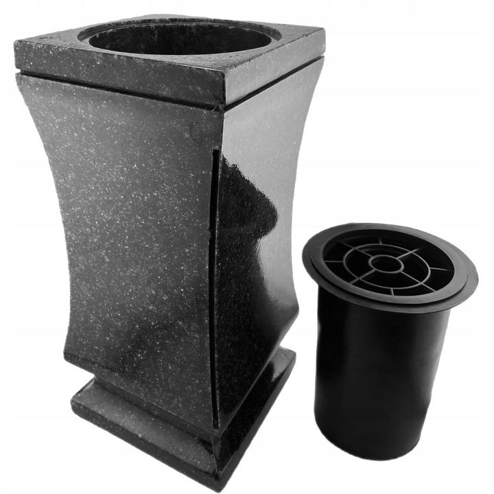 WAZON NAGROBNY - WAZON NA NAGROBEK WAZON NAGROBKOWY + WKŁAD Z KRATKĄ