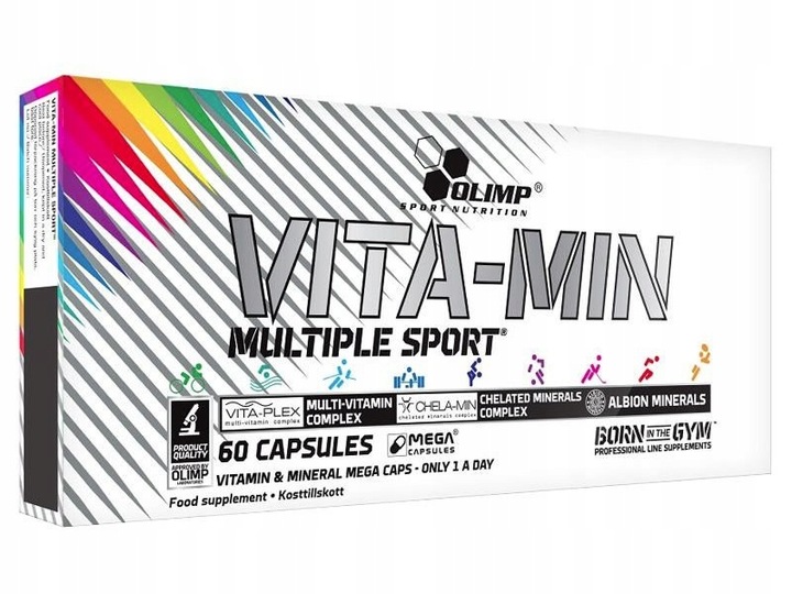 OLIMP WITAMINY VITA-MIN MULTIPLE SPORT 240k MINERAŁY MAGNEZ WITAMINA D CYNK