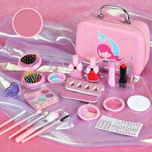 ZESTAW DO MAKIJAŻU DLA DZIECI DZIEWCZYNEK ZESTAW KOSMETYKÓW SYRENKA