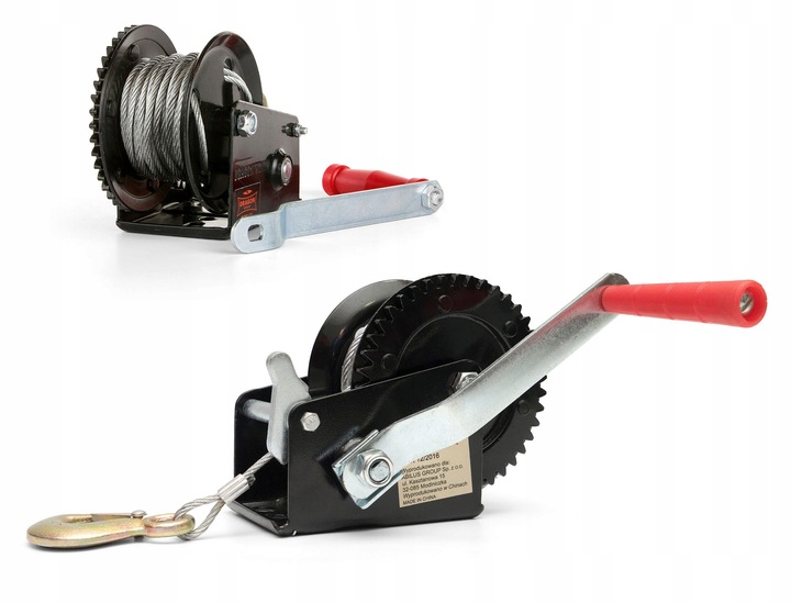 WYCIĄGARKA RĘCZNA KORBOWA LINOWA 545kg WCIĄGARKA lebiodka przenośna DRAGON