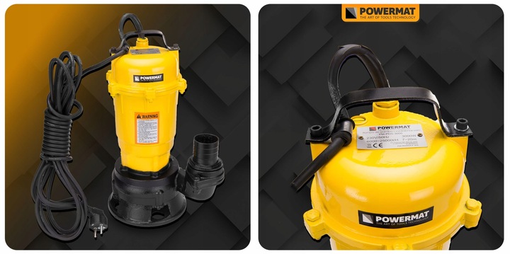 POMPA DO WODY BRUDNEJ SZAMBA z ROZDRABNIACZEM PŁYWAK 25000 l/h MŁYNEK